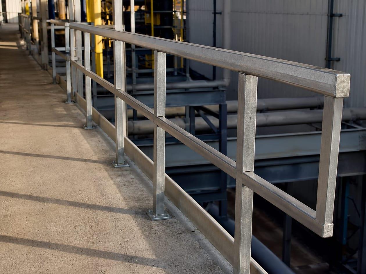 Walkway handrails
